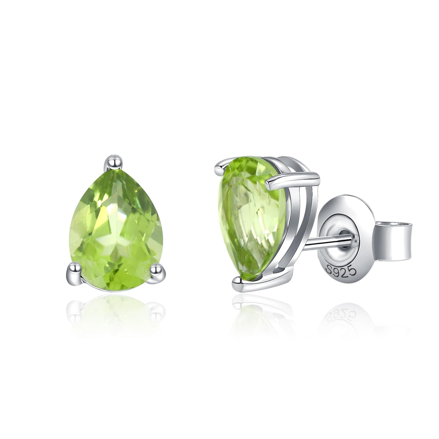 Gem's Beauty Earrings For Women Earrings Studs 925 Silver Inlays 5 * 7mm Gem Hypoallergenic Earrings For Girls Trendy Gift