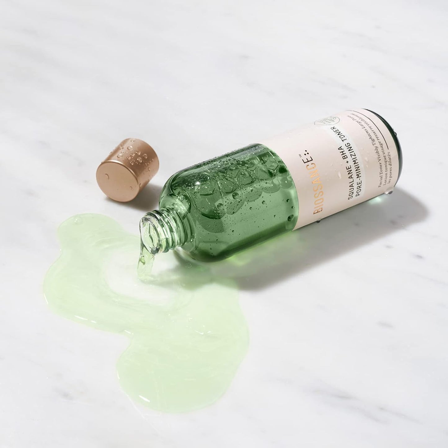 Biossance Squalane + 2% BHA Pore Minimizing Toner - Hydrating & Gentle Exfoliating Facial Toner for Smooth Skin - Reduces Pores & Moisturizes - Natural BHA & Squalane for Daily Use, 4.5 fl oz