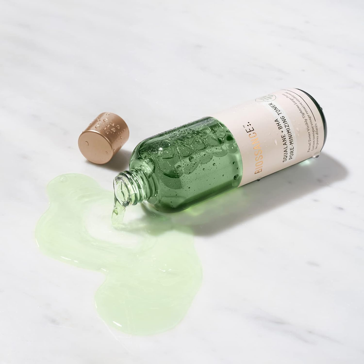 Biossance Squalane + 2% BHA Pore Minimizing Toner - Hydrating & Gentle Exfoliating Facial Toner for Smooth Skin - Reduces Pores & Moisturizes - Natural BHA & Squalane for Daily Use, 4.5 fl oz