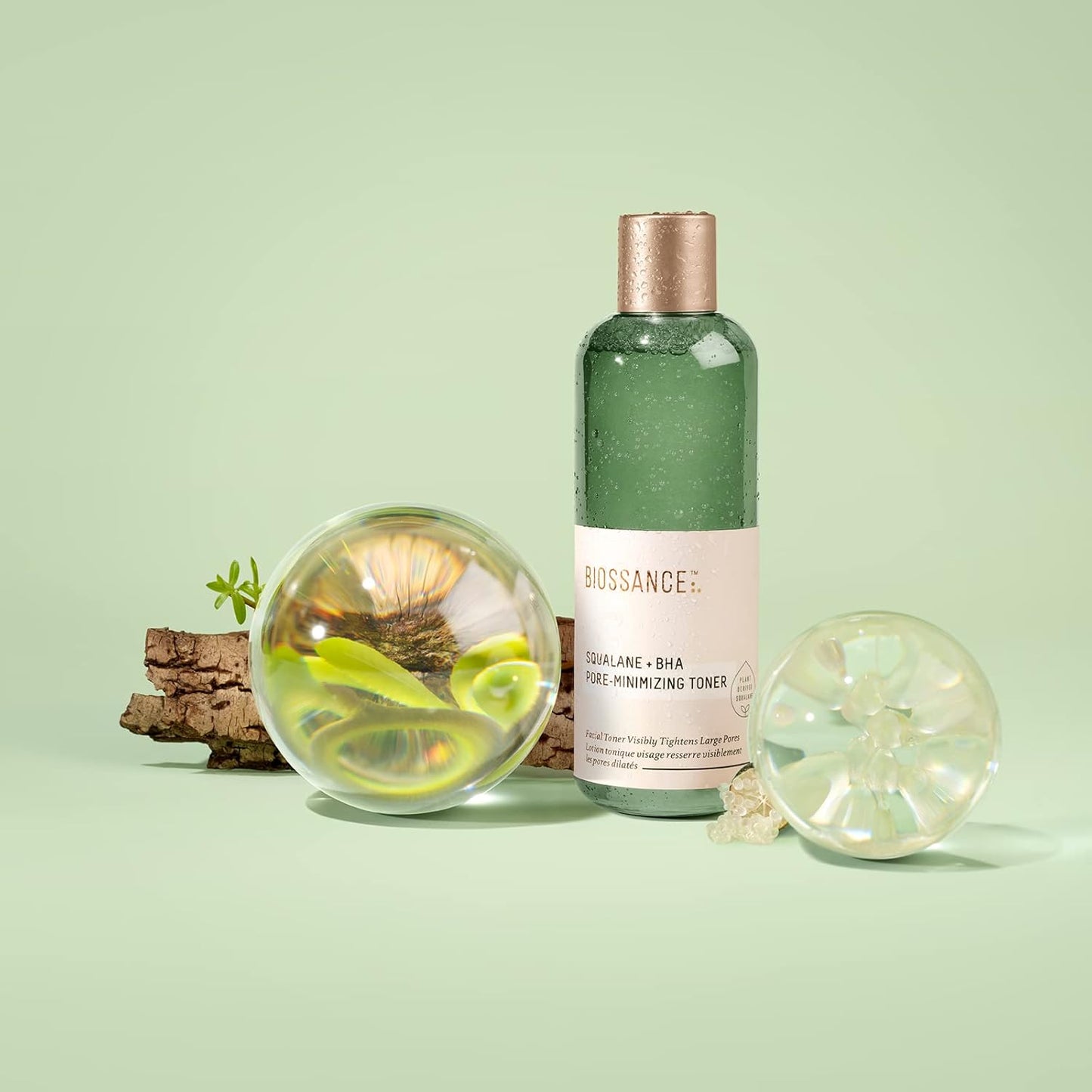 Biossance Squalane + 2% BHA Pore Minimizing Toner - Hydrating & Gentle Exfoliating Facial Toner for Smooth Skin - Reduces Pores & Moisturizes - Natural BHA & Squalane for Daily Use, 4.5 fl oz