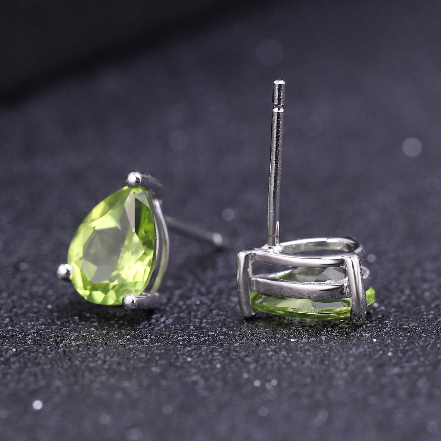 Gem's Beauty Earrings For Women Earrings Studs 925 Silver Inlays 5 * 7mm Gem Hypoallergenic Earrings For Girls Trendy Gift