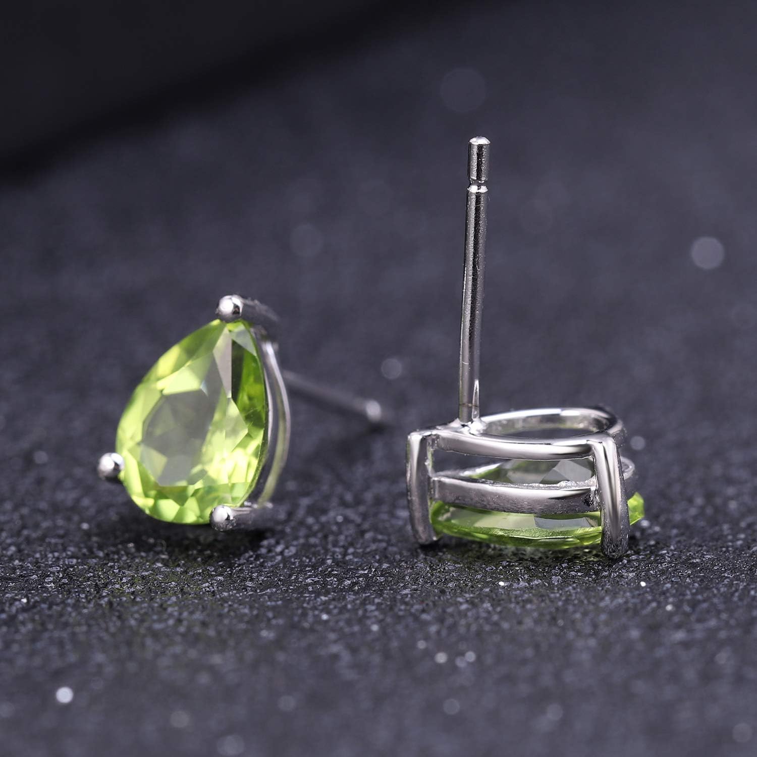 Gem's Beauty Earrings For Women Earrings Studs 925 Silver Inlays 5 * 7mm Gem Hypoallergenic Earrings For Girls Trendy Gift